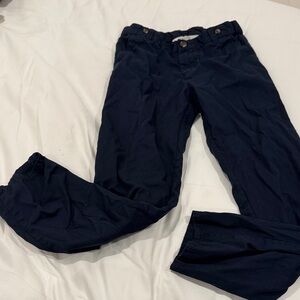 H&M Dark Blue Buttoned Pants